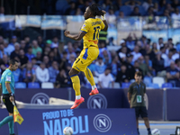 Ademola Lookman of Atalanta BC celebrates after scoring during the Serie A match between SSC Napoli and Atalanta BC at Stadio Diego Armando...