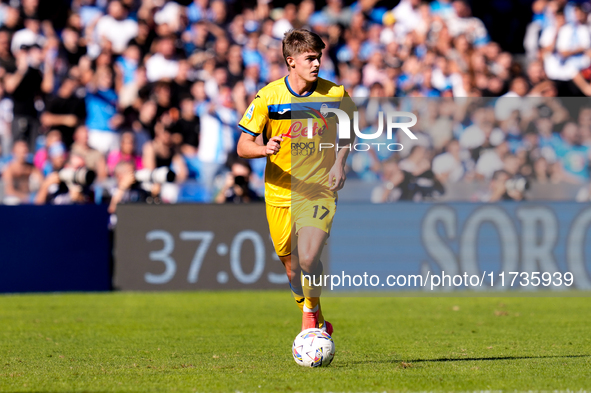 Charles De Ketelaere of Atalanta BC during the serie Serie A Enilive match between SSC Napoli and Atalanta BC at Stadio Diego Armando Marado...