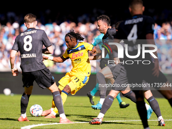 Ademola Lookman of Atalanta BC during the serie Serie A Enilive match between SSC Napoli and Atalanta BC at Stadio Diego Armando Maradona on...