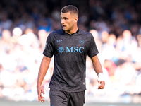 Alessandro Buongiorno of SSC Napoli looks on during the serie Serie A Enilive match between SSC Napoli and Atalanta BC at Stadio Diego Arman...