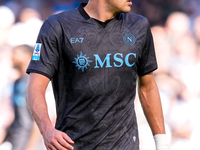 Alessandro Buongiorno of SSC Napoli looks on during the serie Serie A Enilive match between SSC Napoli and Atalanta BC at Stadio Diego Arman...