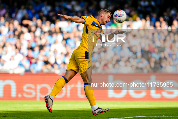 Mario Pasalic of Atalanta BC during the serie Serie A Enilive match between SSC Napoli and Atalanta BC at Stadio Diego Armando Maradona on N...