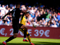 Ademola Lookman of Atalanta BC scores first goal during the serie Serie A Enilive match between SSC Napoli and Atalanta BC at Stadio Diego A...