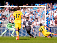 Scott McTominay of SSC Napoli hits the crossbar during the serie Serie A Enilive match between SSC Napoli and Atalanta BC at Stadio Diego Ar...