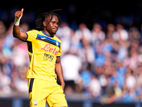 Ademola Lookman of Atalanta BC gestures during the serie Serie A Enilive match between SSC Napoli and Atalanta BC at Stadio Diego Armando Ma...