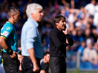 Antonio Conte Head Coach of SSC Napoli looks on during the serie Serie A Enilive match between SSC Napoli and Atalanta BC at Stadio Diego Ar...