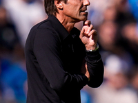 Antonio Conte Head Coach of SSC Napoli looks on during the serie Serie A Enilive match between SSC Napoli and Atalanta BC at Stadio Diego Ar...