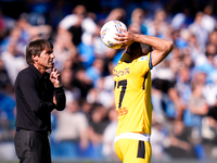 Antonio Conte Head Coach of SSC Napoli looks on during the serie Serie A Enilive match between SSC Napoli and Atalanta BC at Stadio Diego Ar...