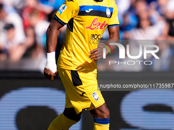 Ademola Lookman of Atalanta BC during the serie Serie A Enilive match between SSC Napoli and Atalanta BC at Stadio Diego Armando Maradona on...