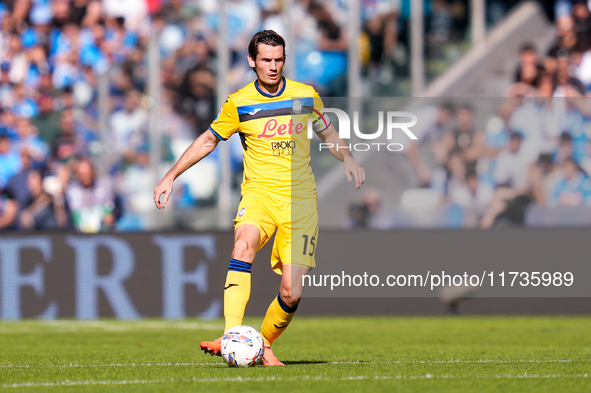 Marten de Roon of Atalanta BC during the serie Serie A Enilive match between SSC Napoli and Atalanta BC at Stadio Diego Armando Maradona on...