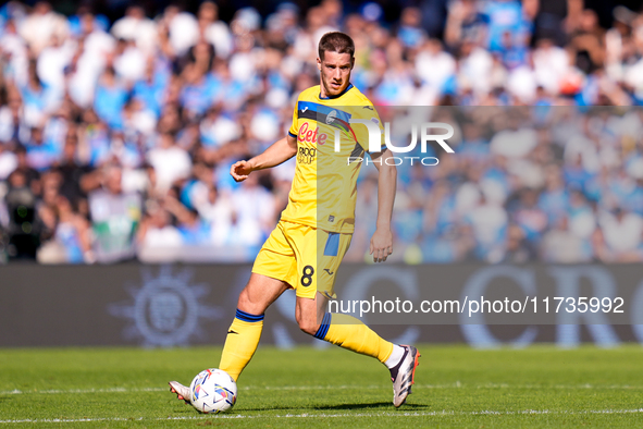 Mario Pasalic of Atalanta BC during the serie Serie A Enilive match between SSC Napoli and Atalanta BC at Stadio Diego Armando Maradona on N...