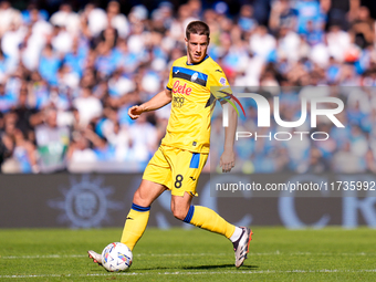 Mario Pasalic of Atalanta BC during the serie Serie A Enilive match between SSC Napoli and Atalanta BC at Stadio Diego Armando Maradona on N...