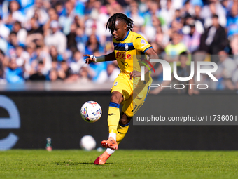 Ademola Lookman of Atalanta BC during the serie Serie A Enilive match between SSC Napoli and Atalanta BC at Stadio Diego Armando Maradona on...