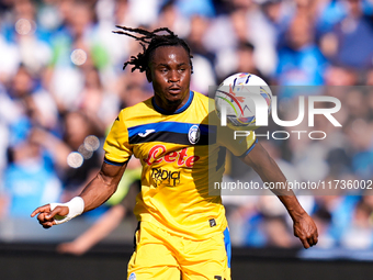 Ademola Lookman of Atalanta BC during the serie Serie A Enilive match between SSC Napoli and Atalanta BC at Stadio Diego Armando Maradona on...