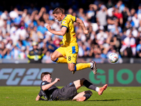 Mario Pasalic of Atalanta BC and Scott McTominay of SSC Napoli compete for the ball during the serie Serie A Enilive match between SSC Napol...