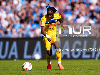 Ademola Lookman of Atalanta BC during the serie Serie A Enilive match between SSC Napoli and Atalanta BC at Stadio Diego Armando Maradona on...