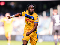 Ademola Lookman of Atalanta BC celebrates after scoring second goal during the serie Serie A Enilive match between SSC Napoli and Atalanta B...