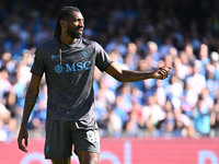 Andre-Frank Zambo Anguissa of S.S.C. Napoli participates in the 11th day of the Serie A Championship between S.S.C. Napoli and Atalanta B.C....