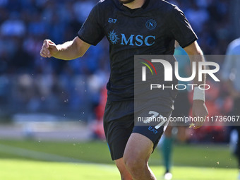 Khvicha Kvaratskhelia of S.S.C. Napoli is in action during the 11th day of the Serie A Championship between S.S.C. Napoli and Atalanta B.C....