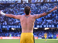 Mateo Retegui of Atalanta B.C. celebrates after scoring the goal to make it 0-3 during the 11th day of the Serie A Championship between S.S....