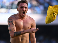 Mateo Retegui of Atalanta B.C. celebrates after scoring the goal to make it 0-3 during the 11th day of the Serie A Championship between S.S....