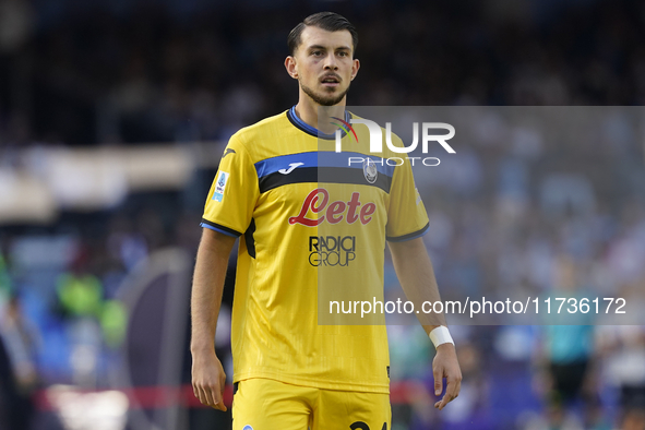 Lazar Samardzic of Atalanta BC during the Serie A match between SSC Napoli and Atalanta BC at Stadio Diego Armando Maradona Naples Italy on...