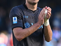 Alessandro Buongiorno of S.S.C. Napoli participates in the 11th day of the Serie A Championship between S.S.C. Napoli and Atalanta B.C. at t...