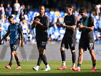 Matteo Politano, Leonardo Spinazzola, Scott McTominay, and Khvicha Kvaratskhelia of S.S.C. Napoli participate during the 11th day of the Ser...