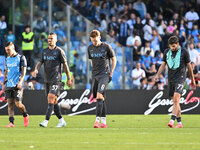 Matteo Politano, Leonardo Spinazzola, Scott McTominay, and Khvicha Kvaratskhelia of S.S.C. Napoli participate during the 11th day of the Ser...