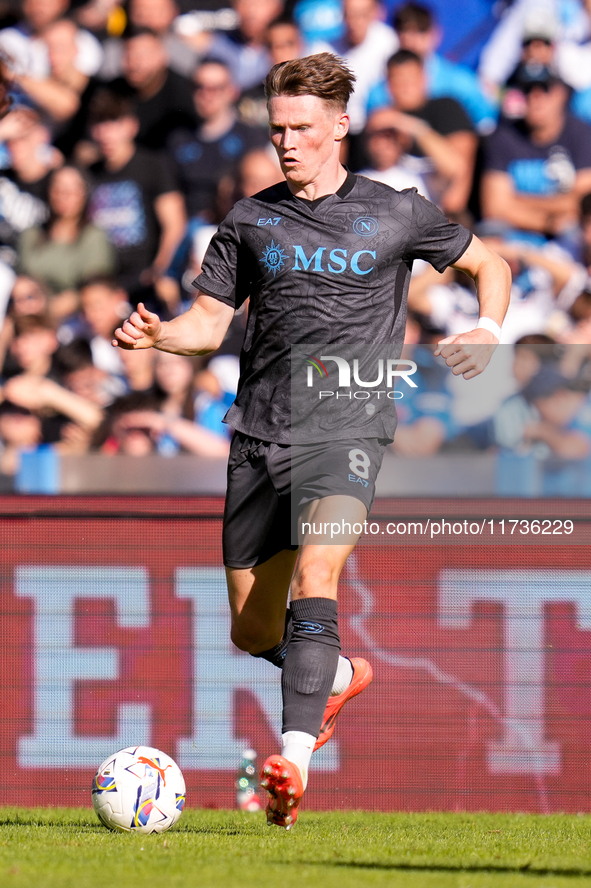 Scott McTominay of SSC Napoli during the serie Serie A Enilive match between SSC Napoli and Atalanta BC at Stadio Diego Armando Maradona on...