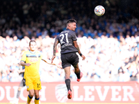 Matteo Politano of SSC Napoli during the serie Serie A Enilive match between SSC Napoli and Atalanta BC at Stadio Diego Armando Maradona on...