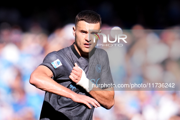 Alessandro Buongiorno of SSC Napoli during the serie Serie A Enilive match between SSC Napoli and Atalanta BC at Stadio Diego Armando Marado...