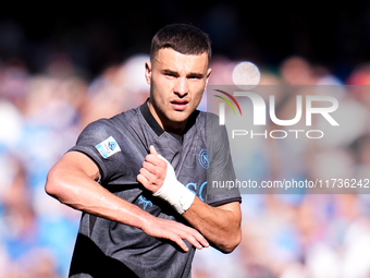 Alessandro Buongiorno of SSC Napoli during the serie Serie A Enilive match between SSC Napoli and Atalanta BC at Stadio Diego Armando Marado...