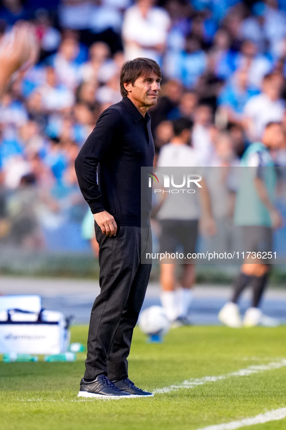 Antonio Conte Head Coach of SSC Napoli during the serie Serie A Enilive match between SSC Napoli and Atalanta BC at Stadio Diego Armando Mar...