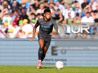 David Neres of SSC Napoli during the serie Serie A Enilive match between SSC Napoli and Atalanta BC at Stadio Diego Armando Maradona on Nove...