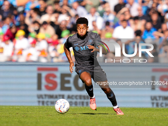 David Neres of SSC Napoli during the serie Serie A Enilive match between SSC Napoli and Atalanta BC at Stadio Diego Armando Maradona on Nove...