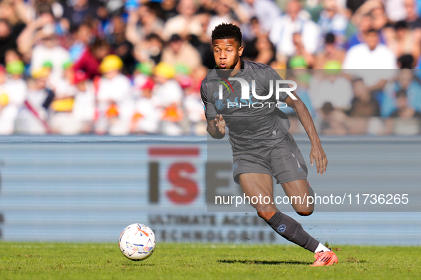 David Neres of SSC Napoli during the serie Serie A Enilive match between SSC Napoli and Atalanta BC at Stadio Diego Armando Maradona on Nove...