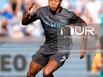 David Neres of SSC Napoli during the serie Serie A Enilive match between SSC Napoli and Atalanta BC at Stadio Diego Armando Maradona on Nove...