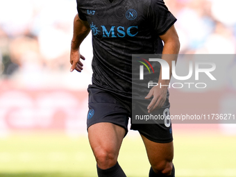 Giacomo Raspadori of SSC Napoli during the serie Serie A Enilive match between SSC Napoli and Atalanta BC at Stadio Diego Armando Maradona o...