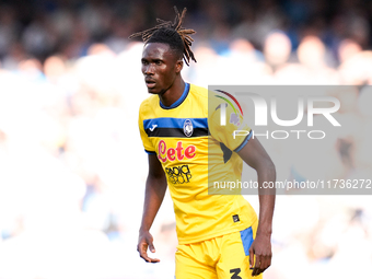 Odilon Kossounou of Atalanta BC during the serie Serie A Enilive match between SSC Napoli and Atalanta BC at Stadio Diego Armando Maradona o...