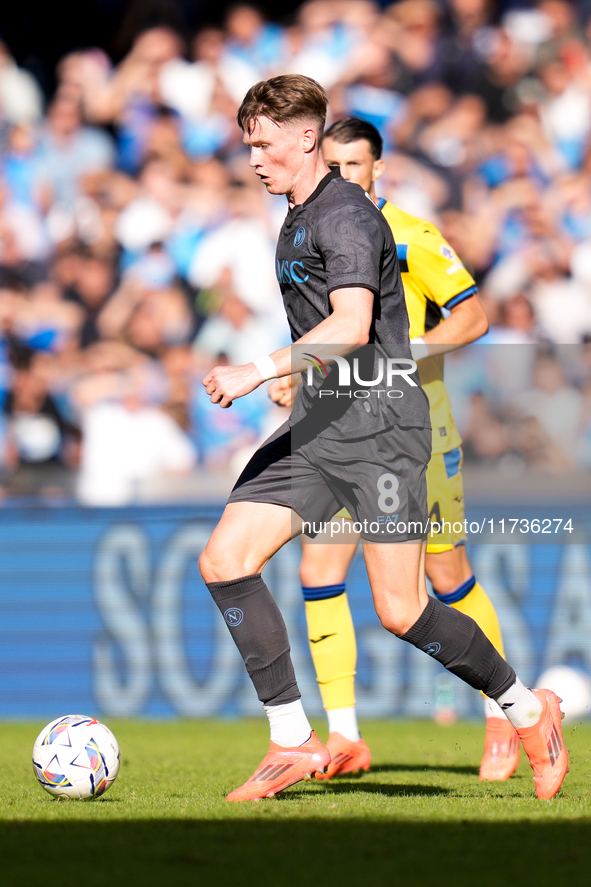 Scott McTominay of SSC Napoli during the serie Serie A Enilive match between SSC Napoli and Atalanta BC at Stadio Diego Armando Maradona on...