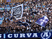 Supporters of SSC Napoli during the serie Serie A Enilive match between SSC Napoli and Atalanta BC at Stadio Diego Armando Maradona on Novem...