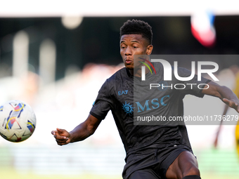 David Neres of SSC Napoli during the serie Serie A Enilive match between SSC Napoli and Atalanta BC at Stadio Diego Armando Maradona on Nove...