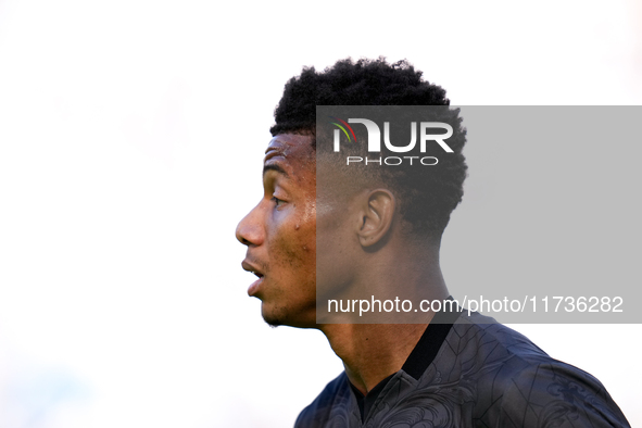 David Neres of SSC Napoli looks on during the serie Serie A Enilive match between SSC Napoli and Atalanta BC at Stadio Diego Armando Maradon...