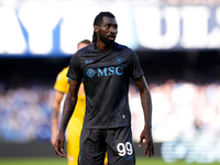 Andre-Frank Zambo Anguissa of SSC Napoli looks on during the serie Serie A Enilive match between SSC Napoli and Atalanta BC at Stadio Diego...