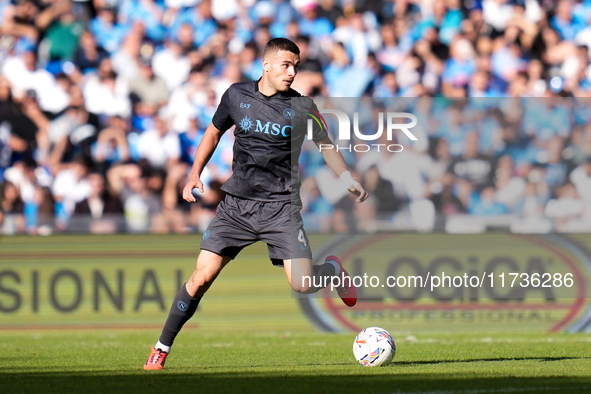 Alessandro Buongiorno of SSC Napoli during the serie Serie A Enilive match between SSC Napoli and Atalanta BC at Stadio Diego Armando Marado...