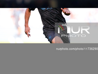 Giovanni Simeone of SSC Napoli looks on during the serie Serie A Enilive match between SSC Napoli and Atalanta BC at Stadio Diego Armando Ma...