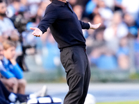 Antonio Conte Head Coach of SSC Napoli reacts during the serie Serie A Enilive match between SSC Napoli and Atalanta BC at Stadio Diego Arma...