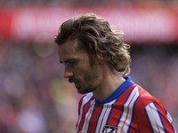 Antoine Griezmann of Atletico de Madrid participates in the La Liga 2024/25 match between Atletico de Madrid and Las Palmas at Riyadh Air Me...