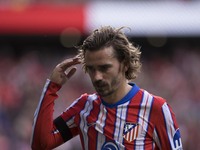 Antoine Griezmann of Atletico de Madrid participates in the La Liga 2024/25 match between Atletico de Madrid and Las Palmas at Riyadh Air Me...